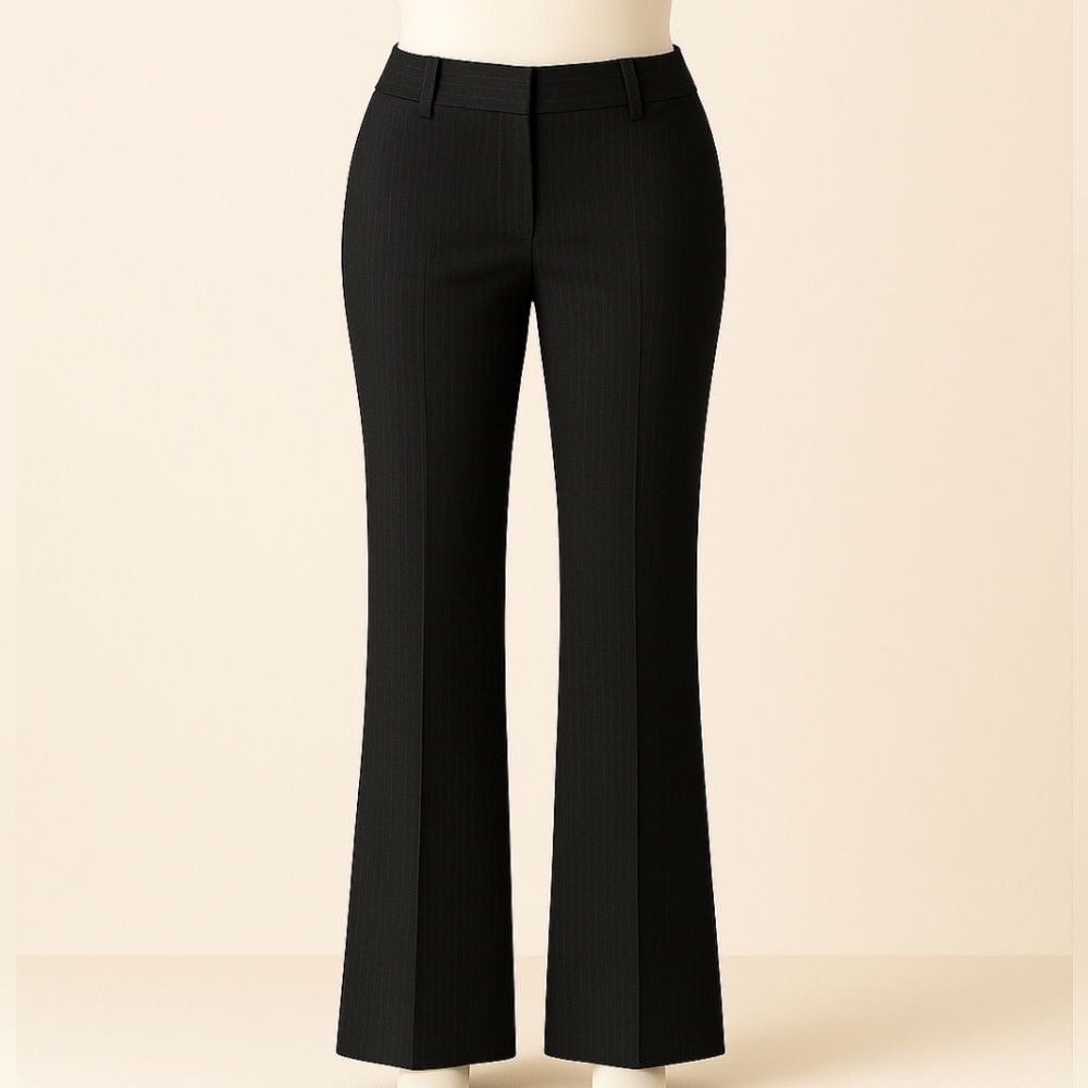 Gap Women's Modern Boot Dress Pants Subtle Pinstripes – Size 4R (Stretch)